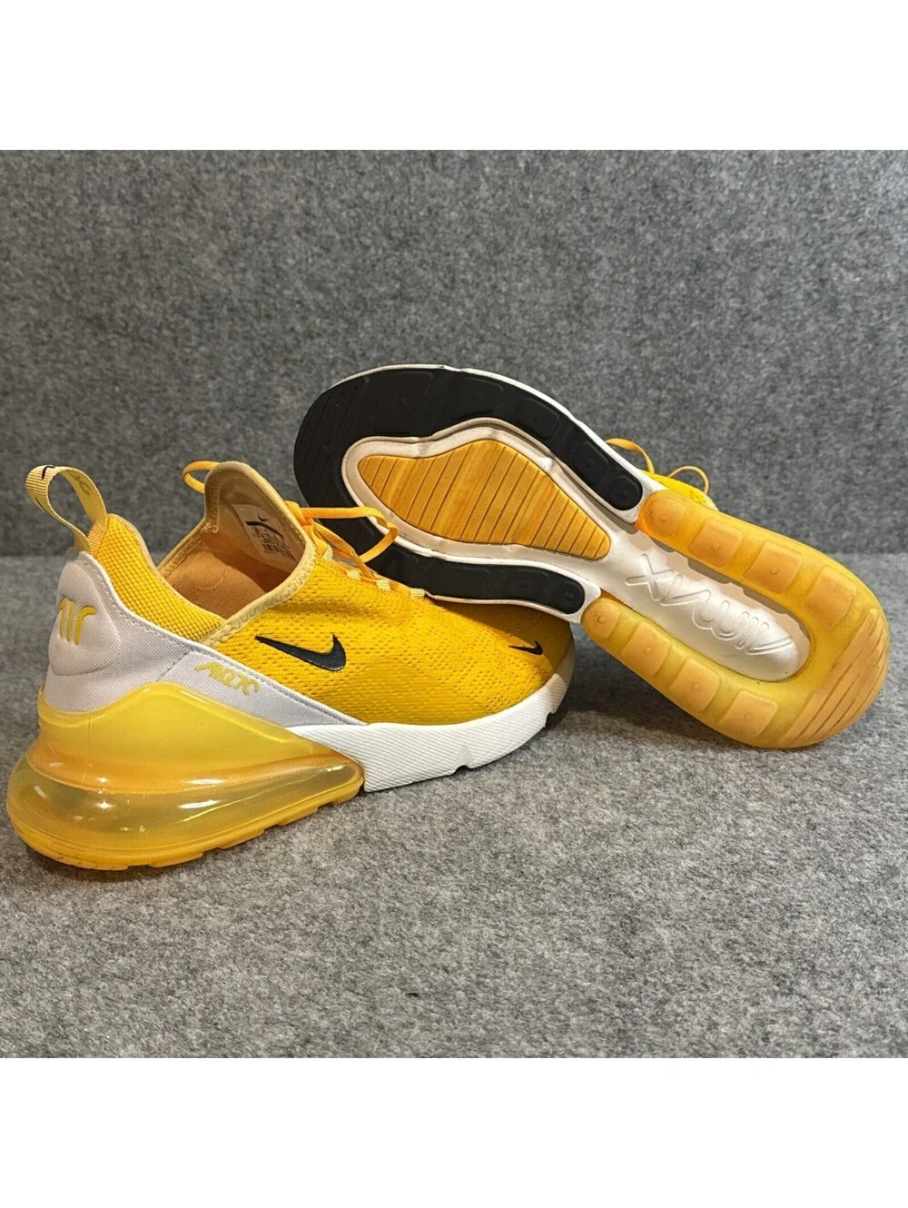 CLEAN Nike size 10 Womens - Air Max 270 'University Gold' Yellow (CK1675-700)